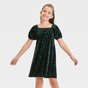 Girls' Wicked Elphaba Dress - Dark Green nwt